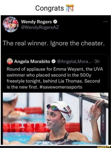 Congrats Wendy Rogers The Real Winner Ignore The Cheater Angela