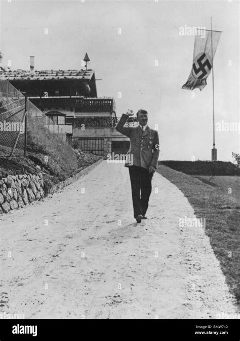 Adolf Hitler At His Berchtesgaden Mountain Retreat Stock Photo Alamy