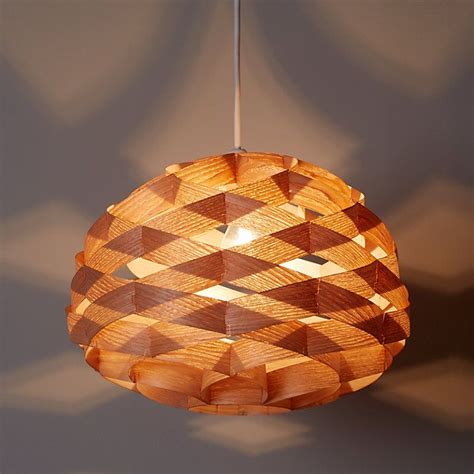 John Lewis And Partners Alvin Easy To Fit Wood Veneer Ceiling Light
