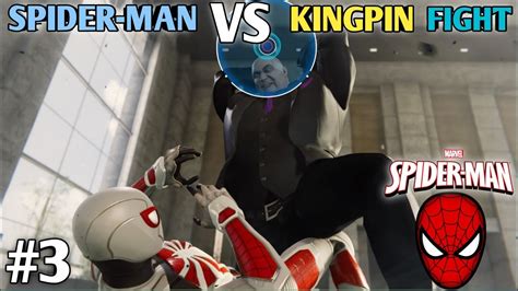 Spider Man Vs Kingpin Frist Boss Fight Spiderman Gameplay 3 Youtube