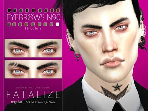 The Best Eyebrow By Pralinesims The Sims