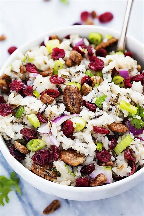 Cranberry Pecan Wild Rice Salad An Easy Homemade Dressing Brings Out