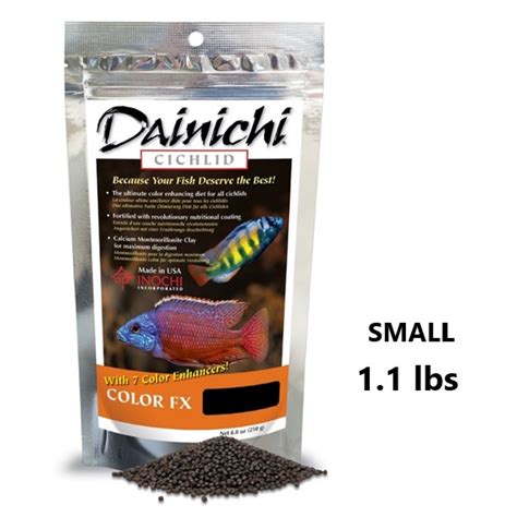 Dainichi Cichlid Color Fx Sinking Koi Food Small Pellet 11 Lbs