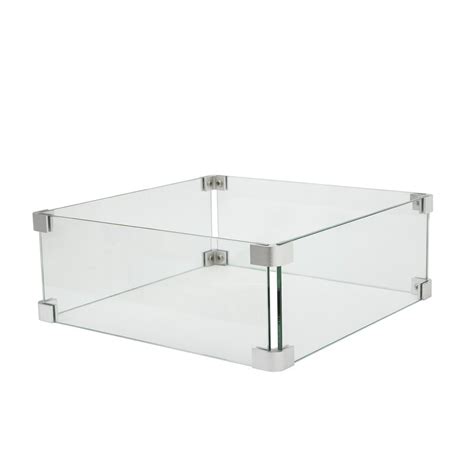 Patent applications published 2005, 2006 and 2014. COSIEST Wind Fence Tempered Glass Shield Square Fire Pit ...