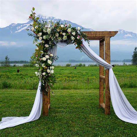 Wedding Arches With Flowers For Rent Wood Wedding Arch Rental From