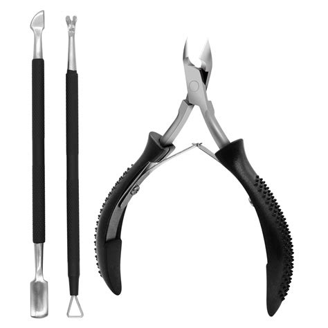 cuticle trimmer cuticle nippers with cuticle pusher and triangle cuticle nail pusher