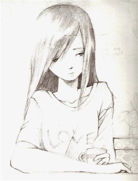 Anime sadness tears sorrow, cry, mammal, black hair, human png. Sad Anime Drawing at GetDrawings | Free download