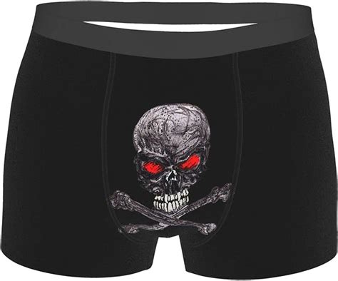 Amazon Com Angery Skull Boxers For Men Funny Design Gag Gift Short