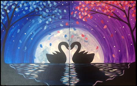 Couples Valentines Day Canvas Painting Ideas Hampel Bloggen