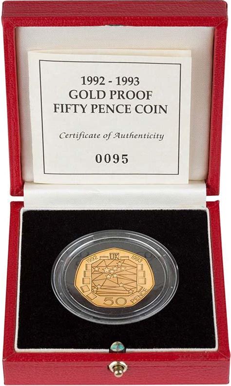 199293 European Presidency 50p Gold Proof Coin L Chard