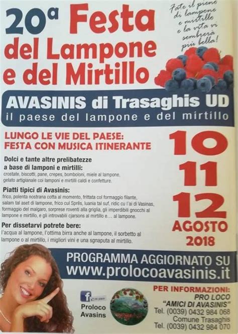 Festa Del Lampone E Del Mirtillo A Trasaghis 2018 Ud Friuli