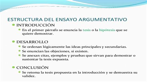 Lengua Y Literatura Primero Ciencias Ensayos Argumentativos