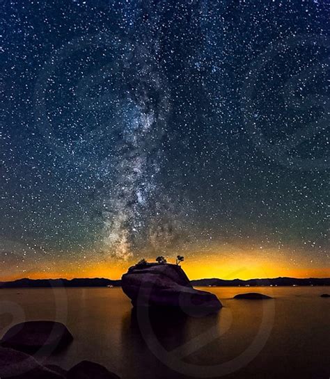 Milky Way Over Lake Tahoe Ca By Jay Schuff Photo Stock Studionow