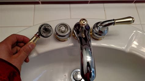 With the bathroom sink's new moen replacement cartridge in place you can now put on the faucet handle. How To Remove Bathroom Faucet Handle | TcWorks.Org