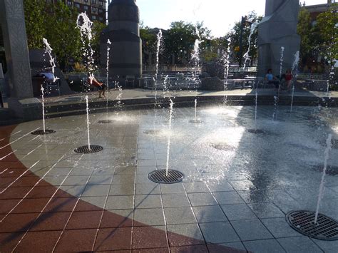 Interactive Fountains At Mainstreetsquare In Downtownrapidcity