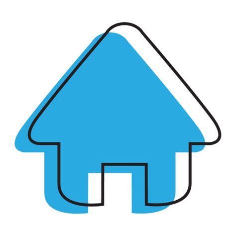Home Blue House Icon Transparent Png And Svg Vector File