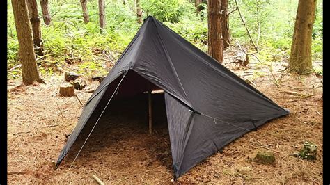 How To Make A Tent With A 3x3 Dd Tarp Jet Black Dd Tarp Youtube