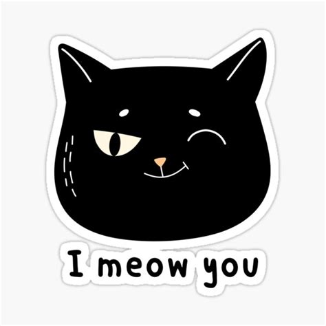 Happy Black Cat Sticker For Sale By Gabydark Redbubble