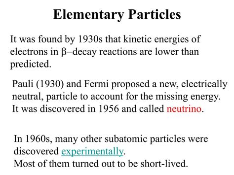 Ppt Lecture 29 Elementary Particles And Quarks Powerpoint