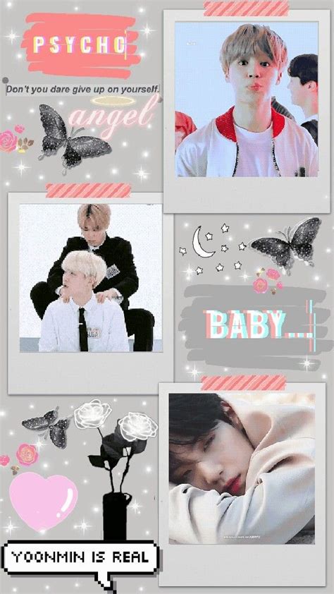 #Wallpaper #YoonMin #aesthetic #fondodepantalla #gris | Yoonmin, Papéis de parede fofos para ...