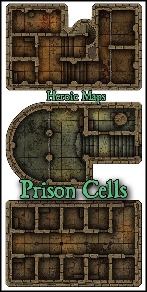 Heroic Maps Prison Cells Heroic Maps Dungeons Castles
