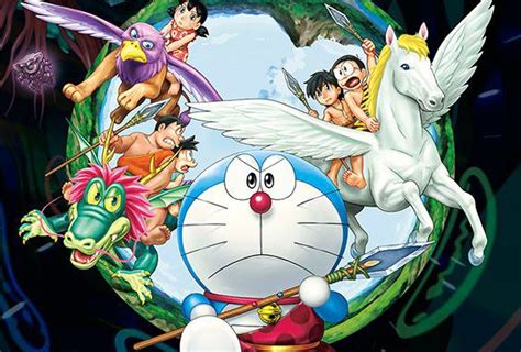 Nobita and the gang run away from home, traveling back in time. Download Doraemon The Movie - Nobita and the Birth of ...