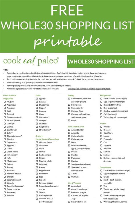 Check out these great products, videos and recipes. Sign up to get your FREE printable Whole30 shopping list