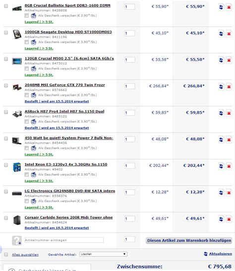 800€ Gaming Pc Mai 2014 Für Battlefield 4 Titanfall Csgo