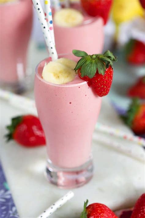 Easy Strawberry Banana Smoothie Recipe The Suburban Soapbox