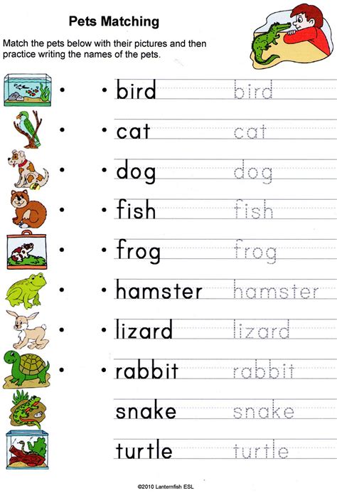English language worksheets