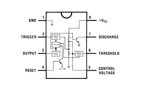 The breadboard schematic of the above circuit is shown below. 555 Timer Basics - Monostable Mode