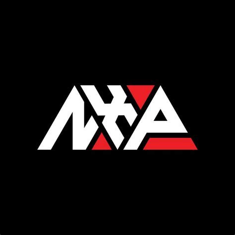 Nxp Triangle Letter Logo Design With Triangle Shape Nxp Triangle Logo