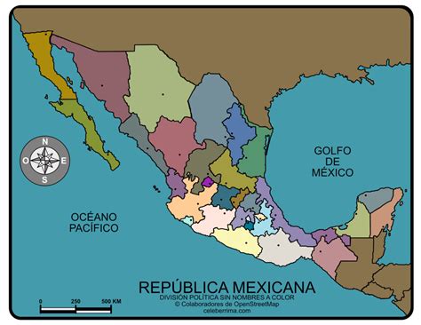 Division Politica De Mexico Sin Nombres Ouiluv