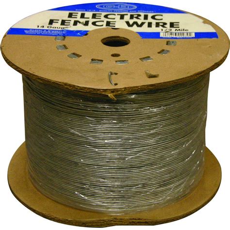 An electric fence is a neat, highly efficient way to keep livestock where they belong. FARMGARD 1/2 Mile 14-Gauge Electric Fence Wire-317772A - The Home Depot