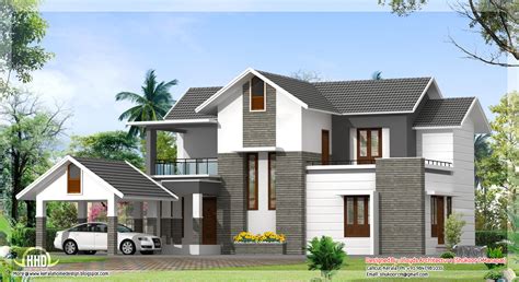 2000 Sq Feet Contemporary Villa Plan And Elevation Kerala Home