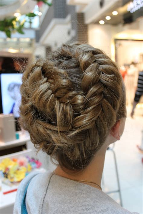 Upside down braid into a messy bun. Braid Hairstyles 2012-13 for Asians | Party Hair Fashion - She9 | Change the Life Style