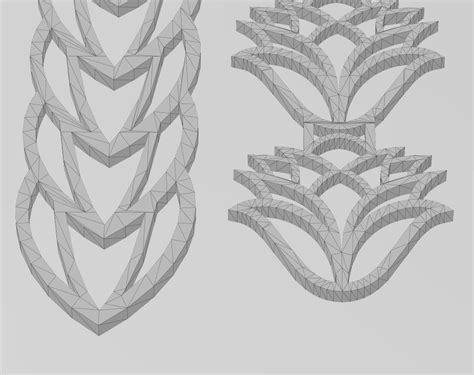 Henna Inspired Perforated Strips With Patterns 3d Model 3d Printable