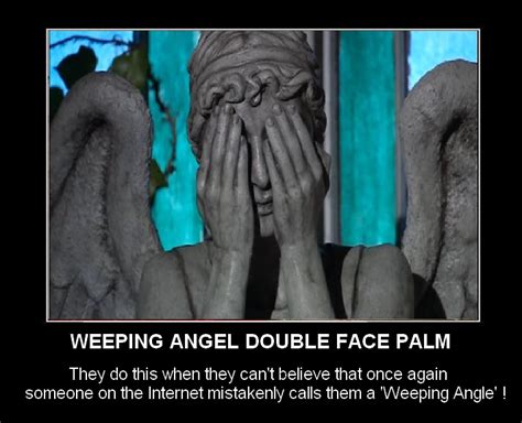 Dw Weeping Angel Double Face Palm By Doctorwhoone On Deviantart