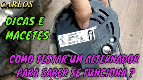 Como Testar Alternador Na Bancada