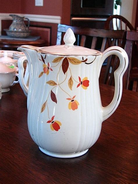 Make this for your own bedroom during. Hall's China Jewel Tea Autumn Leaf Pattern Rayed Coffee ...