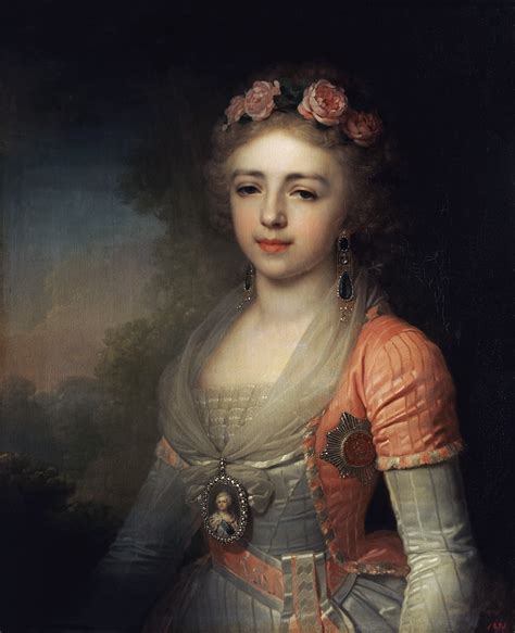 Portrait Of Grand Duchess Alexandra Vladimir Borovikovsky