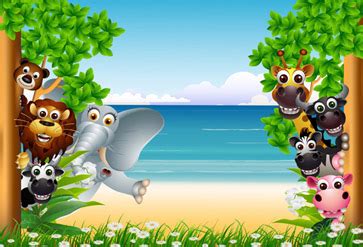 Download hd beach wallpapers best collection. Shop Animal Beach Background Wallpaper in Kids Theme