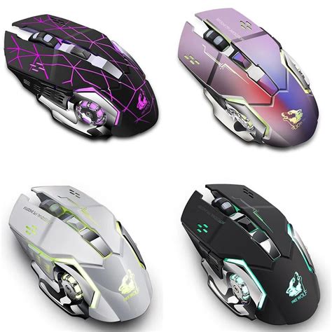 Free Wolf X8 Wireless Charging Game Mouse Silent Mechanical Mouse