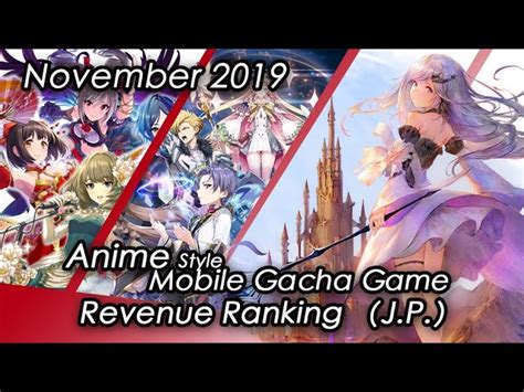 Today we're going to talk about the best anime gacha games currently available on mobile devices. (J.P.) November Anime Style Gacha Mobile Game Revenue Tier ...