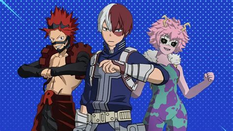 My Hero Academia Characters Shoto Red Riot And Pinky Join Fortnite