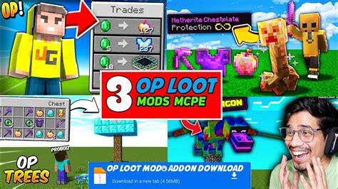 Top 3 Op Loot Modaddon For Mcpe Top 3 Op Loot Mod For Minecraft