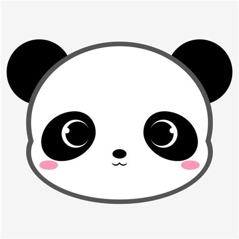 Cute Panda Character Vector Design Greeting Vetor Stock Livre De