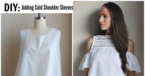 All About Sleeves How To Add The Cold Shoulder Trash To Couture Cold Shoulder Dress