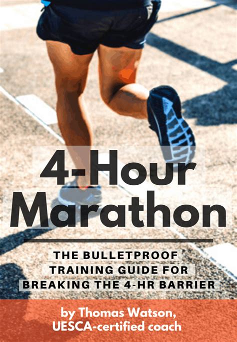 4 Hour Marathon Marathon Handbook Running Marathon Training