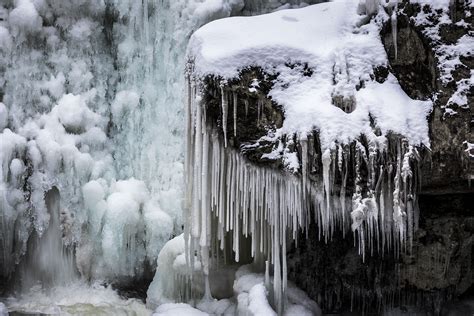 A Winter Wonderland Of Frozen Waterfalls And Ice Jam In Kent Laraine